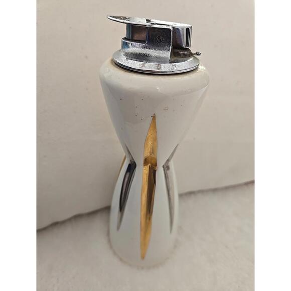 Ronson Varaflame Sunrise Table Lighter Ceramic Mid Century - Picture 2 of 9